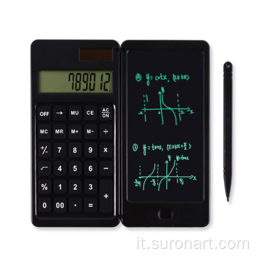 Nuova calcolatrice di design con tavoletta per scrivere